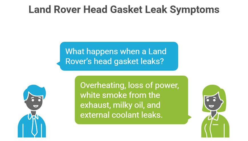 Land Rover Head Gasket Leak Symptoms