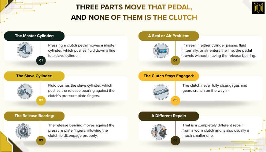 Three Parts Move That Pedal, and None of Them Is the Clutch